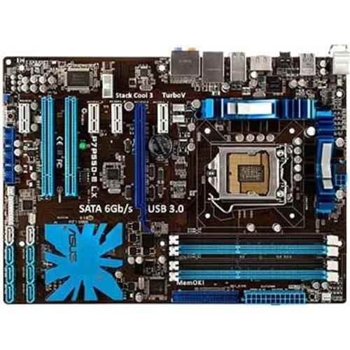 For ASUS P7P55D-E LX Intel P55 LGA 1156 DDR3 Motherboard Support I7 I5 I3 SATA3