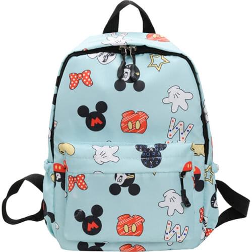 2021 Disney Cartoon Childrens Backpack Mickey Mouse Character Modeling Multi-function Large Capacity Schoolbag Laptop Bag