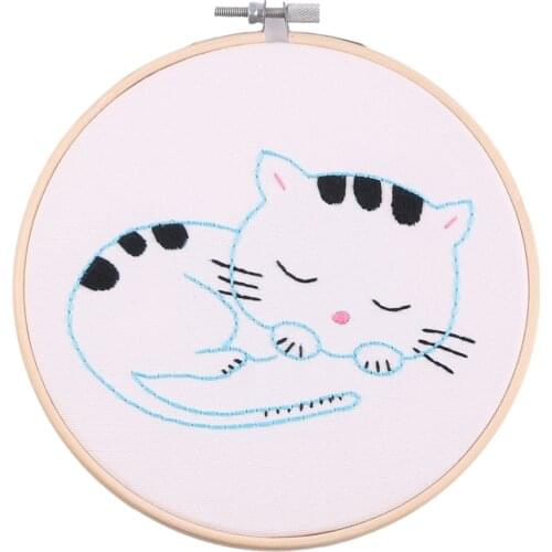 Cross Stitch Stamped Kits For Kids Beginner DIY Needlepoint Wall Ornaments