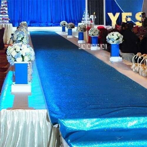 Nonwoven Powder Coating Pearl Powder Wedding Runner Pearlescent Carpet T Stage Shiny Carpet Party Celebration Decoration Carpet