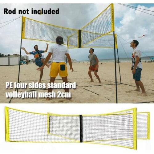 Portable Training Outdoor Beach Volleyball Net Friends Party Entertainment Sports Props Foldable Indoor Team Game Accessories