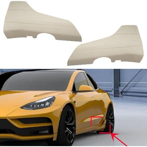 Primer Unpainted For Tesla Model 3 Sedan 2017-2021 Side Skirt Diffuser Rear Bumper Body Kit Spoiler Splitter Canard Car Styling