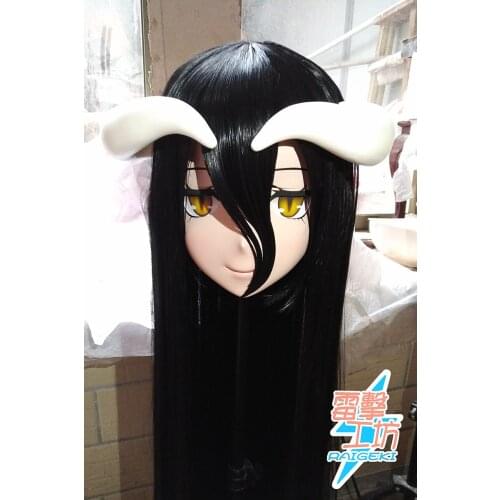 RAIGEKI MAKS 27) Resin 3/4 Head Female/Girl Kigurumi Anime Cosplay Masks Crossdress Japan Role Lolita Crossdresser DOLL BJD Cos