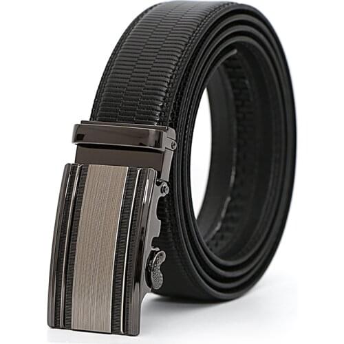 Automatic Men Belt Genuine Leather Luxury Strap Belt for Men Designer Belts Men High Quality Fashion Belt