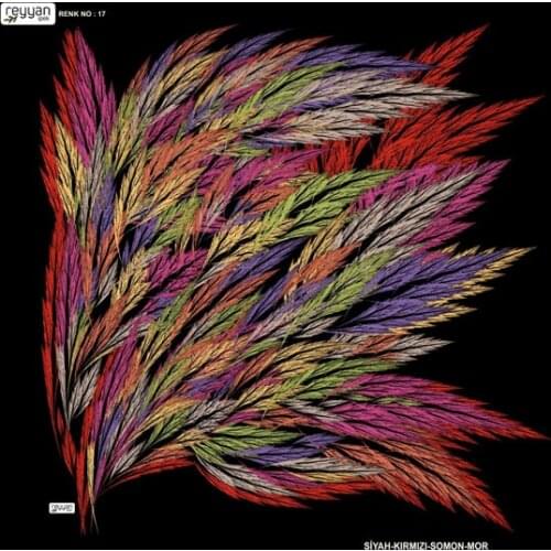 REYYAN SILK OYALIK WRITING (NEW QUALITY)-DESEN-19 - RENK-17