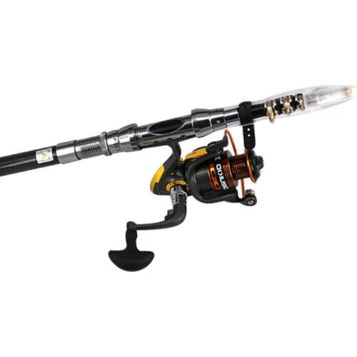 Fishing Rod and Reel Combos Carbon Fiber Telescopic Fishing Rod with Reel Combo Sea Saltwater Freshwater Set