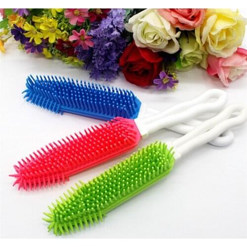 Pet Dog Puppy Cat Bristles Bath Brush Comb Depilation Soft Sticky Hair Tool Small Animal Massage Tool