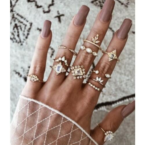 Matching rings for women jewelry vintage bague femme ringen ring set anillo schmuck couples slytherin egirl bague accessories