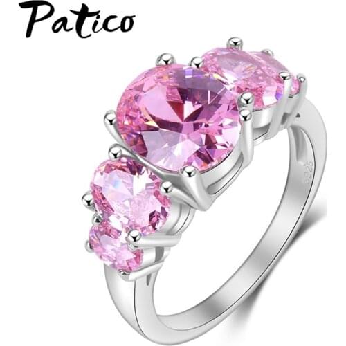 Sparkling Wedding Engagement Rings for Women Gifts Fine Solid 925 Sterling Silver CZ Cubic Zircon Stone Crystal Jewelry