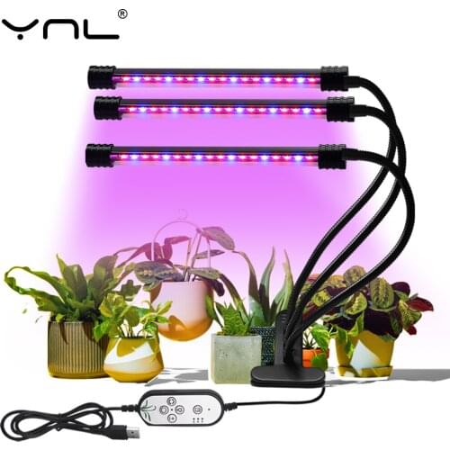 LED Grow Light USB DC 5V Full Spectrum Growth Lamps SMD 2835 Desktop Clip Phytolamp Indoor Plant Lighting Greenhouse Phyto Lamps