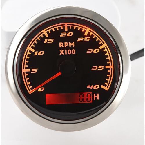 NMEA 2000 85mm Tachometer NMEA2000 Tacho Meter Gauge LED LCD Display 4000 Rpm For Marine Boat Yacht Truck Car Accessories Set
