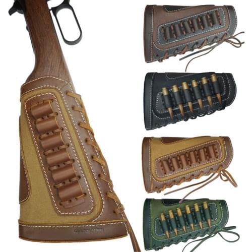 Tactical Shotgun Buttstock Rifle Extension Cheek Rest Raiser Kit Leather Protector Pad Shooting Hunting Gun Accessories