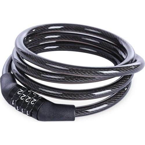 Universal Anti-Theft Bicycle Bike Lock Stainless Steel Cable For Motorcycle Cycle MTB Bike Security Lock with 4 digital code