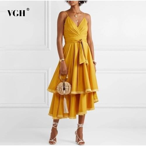 Летние платья с открытыми плечами VGH China At AliExpress