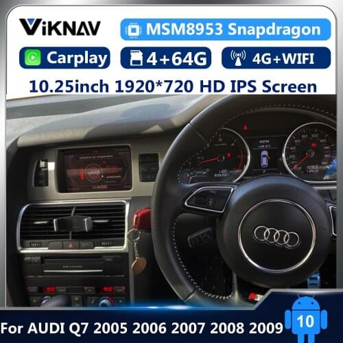 10.25Android Car Multimedia DVD Player For AUDI Q7 2005 2006 2007 2008 2009 HD Screen GPS Navigation WIFI Radio Player
