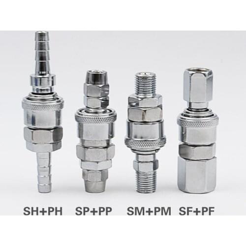 10 pcs Pneumatic fitting Quick push in connector High pressure coupler work on Air compressor Plug Socket High quality