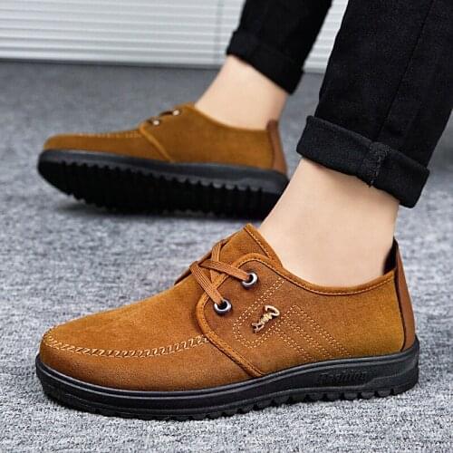 2021 fashion comfortable anti skid cloth shoes men casual black shoes man leisure brown shoes
