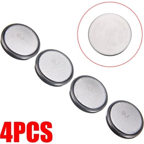 4pcs New Arrival 3.6V Rechargeable LIR2032 Li-ion Button Battery Replacement 40mAh Cell Button Coin Batteries
