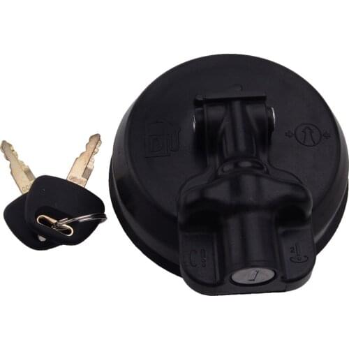 Car Excavator Locking Fuel Cap With Keys Black Fit for Hitachi JD 240DLC 75D 120D 135D 10.7cm