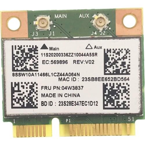 BroadCom BCM43142 BCM943142HM 04W3837 Mini PCI-E WIFI Fit for Bluetooth 4.0 Card for Lenovo E330 E431 E531 E430C E530C S431 S531