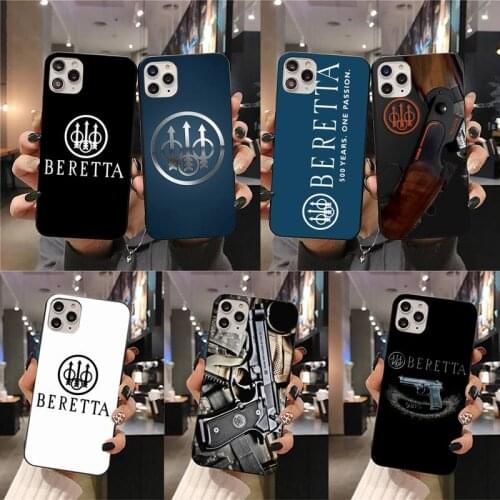 Cool Gun B-Berettas Phone Case For iphone 12 11 Pro Max Mini XS Max 8 7 6 6S Plus X 5S SE 2020 XR cover