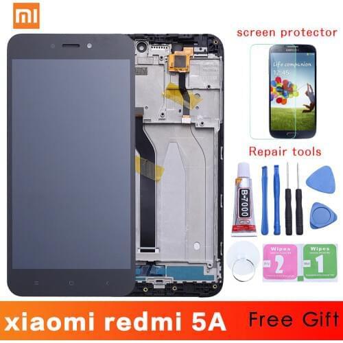 5.0'' 1280x720 Display For Xiaomi Redmi 5A LCD Touch Screen Digitizer with Frame Redplacement Parts for Redmi 5a LCD display