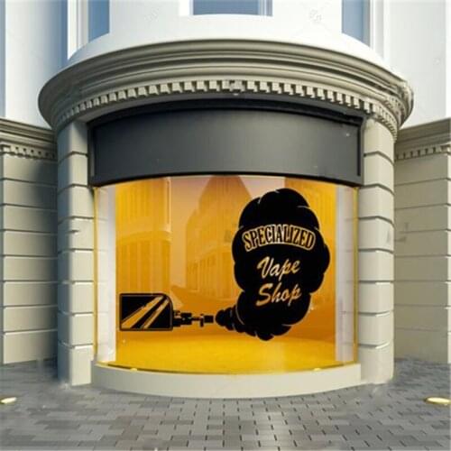 Electronics wall sticker for men decoration Vape Wall Window Decal Sticker waterproof Vaping Shop Store home decor Decals HY1052