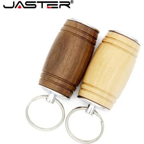 JASTER wooden vintage wine barrel creative usb flash disk 16GB32GB64GB128GB pen drive USB2.0 micro memory stick U disk cle usb