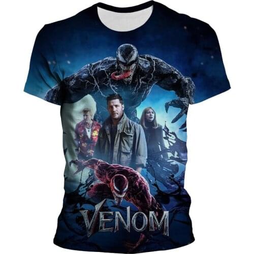 New Mens Kids Cool Anime Originality Comic Print T-shirt Boys Girls We Are Venom 2 Superhero 3D T shirt Unisex Fashion Tshirts