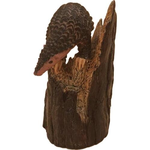 Simulation Pangolin Model Artificial Animal Figurine Non-fading Educational Toys Doll House Decoration
