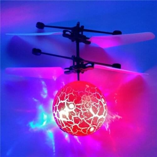 Infrared Induction Drone Flying Flash LED Lighting Ball Helicopter Child Kid Toy Gesture-Sensing No Need To Use Remote Control U
