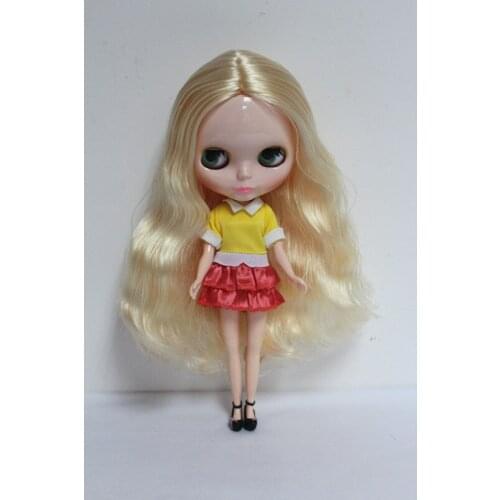 Free Shipping big discount RBL-28DIY Nude Blyth doll birthday gift for girl 4 colour big eyes dolls with beautiful Hair cute toy