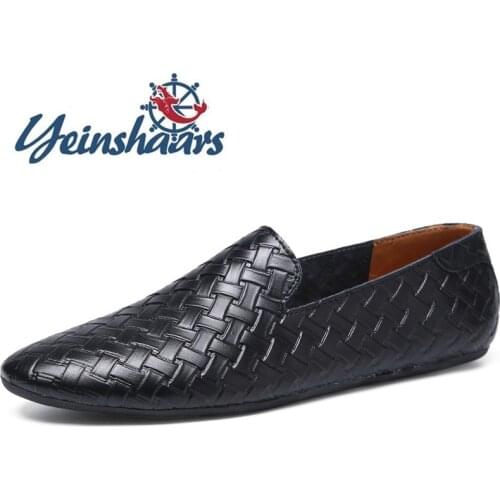 Loafers Casual Leather Shoes Mens Lightweight Driving Shoes Classic Office Summer Shoes British Style Leather Fashion Shoes Men