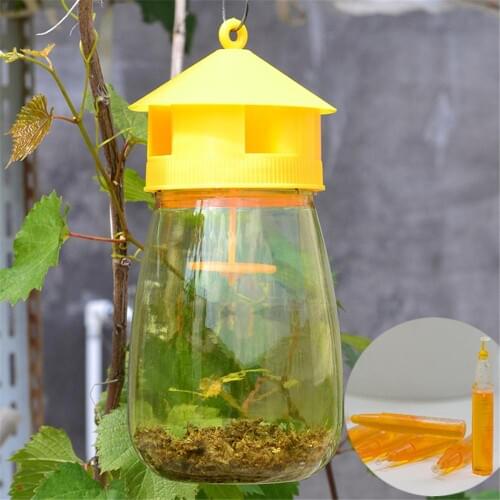 1 PCS Fruit Fly Catcher Trap Reusable Bottle Bait Lure Insect Flies Hanging Honey-Trap Catcher Killer Pest Control Tool