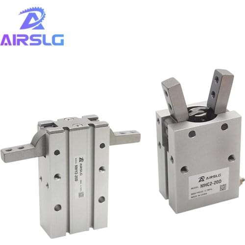 MHC2 MHY2 Angular Style Air Gripper-10D-16D-20D-25D-16D2-20D2-25D2 16S 180° Angular Style Air Gripper Cam Style caluminium clamp