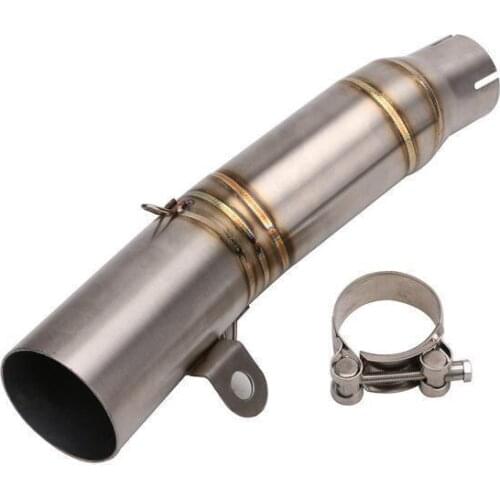 Motorcycle Exhaust Pipe Modification Middle Part Stainless Steel Connecting Tube for Yamaha R6