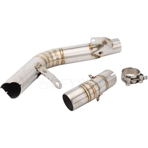 Motorcycle For Suzuki GSXR 750 2011 - 2017 GSXR 600 750 Decat Pipe Slip-on Exhaust Link Pipe And Escape Catalyst Delete Pipe