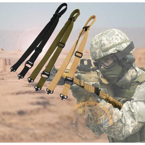 MS3 MS4 Tactical Gun Sling Belt Rope QD Rotary Plug 2 Single Point Nylon Safety Lanyard Adapter Military Rifle Gun Accessories