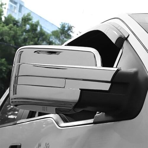 NEW-Car Exterior Side Rearview Mirror Decoration Cover Stickers for Ford F150 Raptor 2009-2014