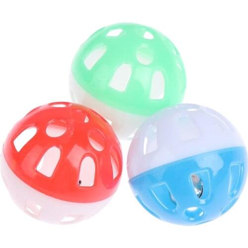 One Or 5pcs Pet Parrot Toy Bird Hollow Bell Ball For Parakeet Cockatiel Chew Fun Cage Toys