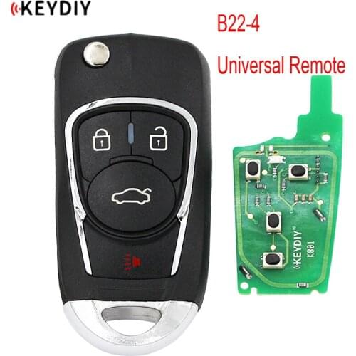 1PC, KEYDIY Original KD900K/D900+/URG200/KD-X2 Key Programmer B Series Remote Control B22-4/3+1 for Car Key