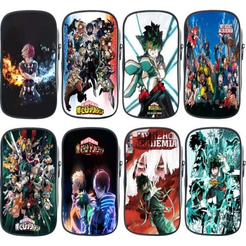 Kids My Hero Academia Season 5 Pencil Case Students Stationery Bags Children Cartoon Anime Zipper Pencil Box Boys Girls Gift