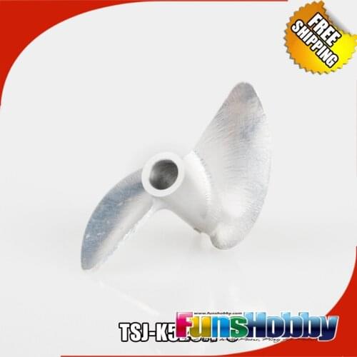 Tenshock 7075-T6 CNC Prop 2 Blade Al Drive Dog Right 4mm Reverse Propeller For RC Boat