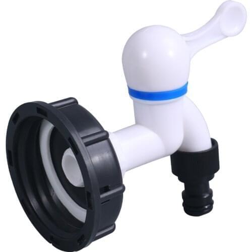 S60X6 to 1/2'' 3/4'' Thread IBC Tank Adapter Tap Valve Fitting Connector Replacement For Home Garden Connector