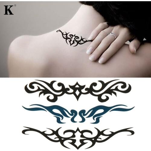 Waterproof Temporary Tattoos Cirrus Transfer Totem Sticker Sexy Body Art for Skin Decor For Man Woman