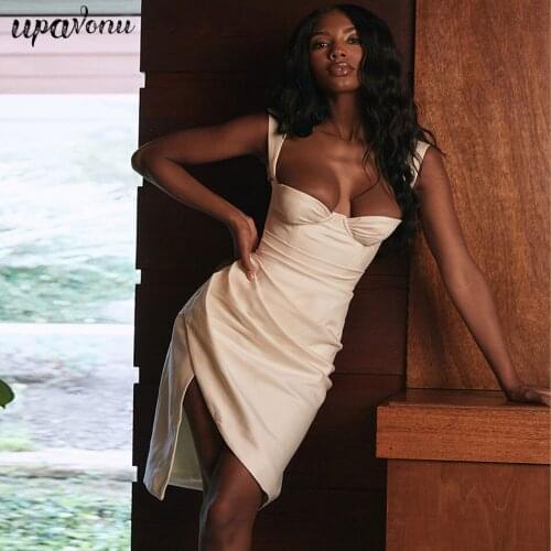 Free Shipping 2020 New Chic Women Dress White Sexy Spaghetti Strap Sleeveless Draped Bodycon Irregular Club Party Dress Vestidos