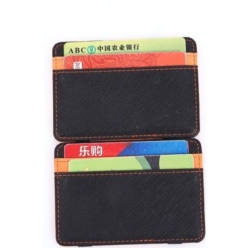 1pcs Retro Leather Card Wallet Men Business Bank Card Holder Thin Credit Card Case Convenient Small Cards Pack Cash Pocket