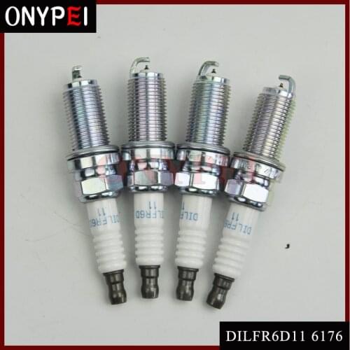 4-6pcs DILFR6D11 6176 Laser Iridium Spark Plugs fit for Lexus ES RX GS fit for Toyota Avalon Camry Highlander RAV4 Sienna Venza