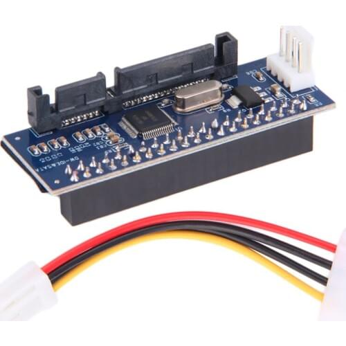 40-Pin IDE Female To SATA 7+15Pin 22-Pin Male Adapter PATA TO SATA Card