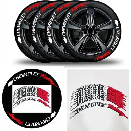 8 sets/lot Car Label Letters Tire Lettering Stickers Car Tuning Universal Permanent Lettering Conjoined Sticker Styling Decals